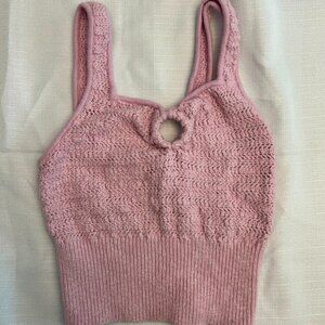 Abercrombie lilac knit‎ keyhole tank